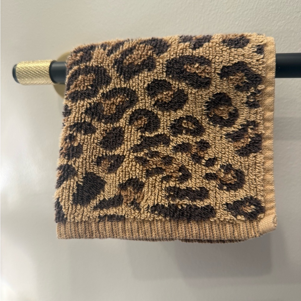 Leopard Print Wash Cloth from Pottery Barn